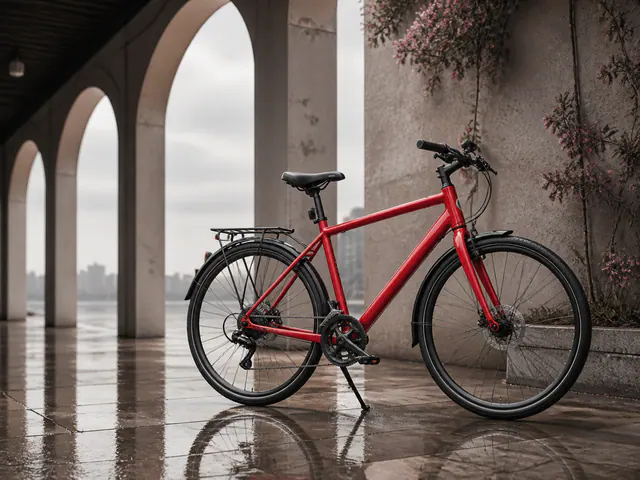 AI-generated bicycle photograph from the AllImageAI showcase